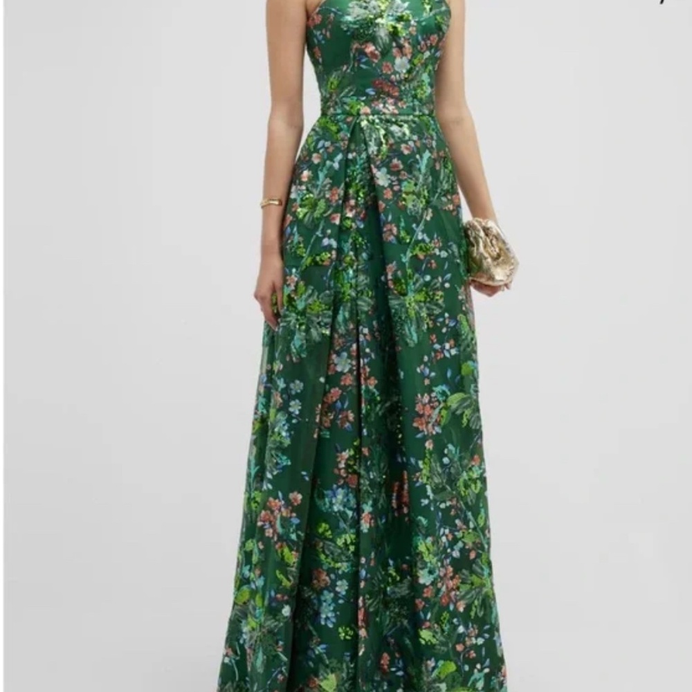 Green Party Dress